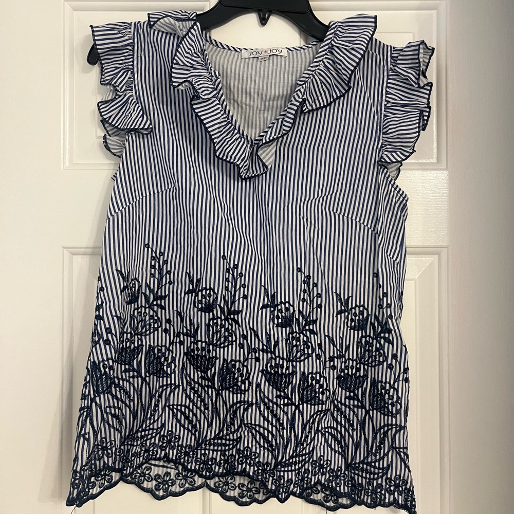 Embroidered Joy Joy Blouse